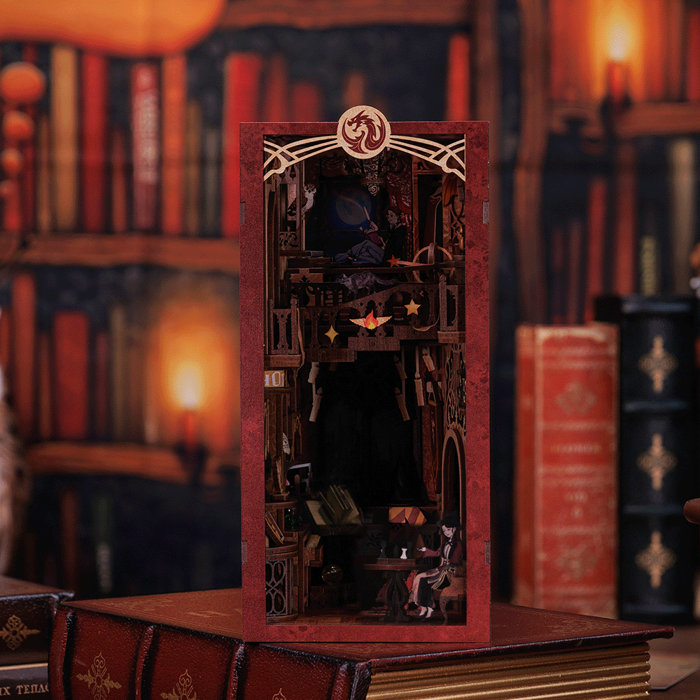 Flame Common Room Book Nook Kit official product view 2