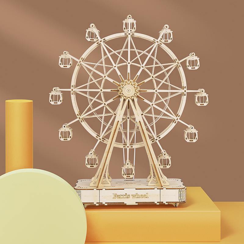 ROKR Ferris Wheel Model Kit completed product view
