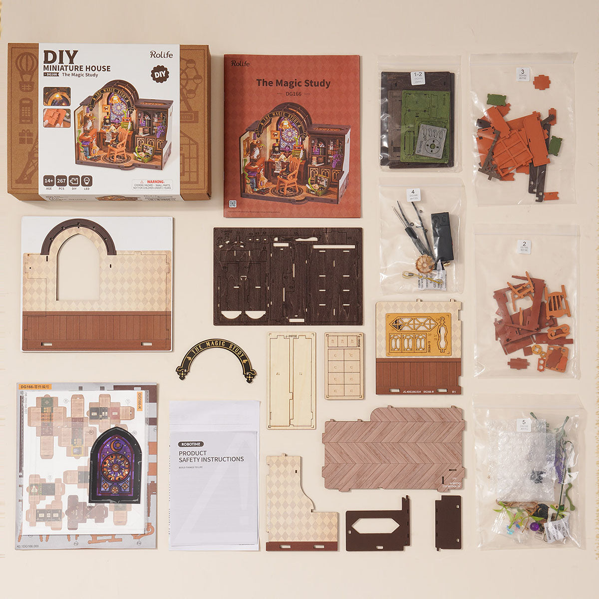 The Magic Study Miniature House Kit official product view 3
