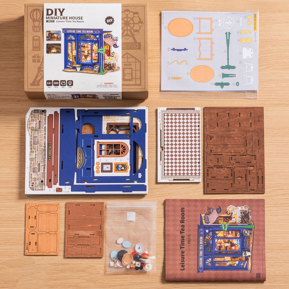 Leisure Time Tea Room Miniature Kit official product view 3