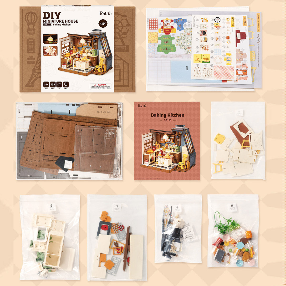 Baking Kitchen Miniature Kit official product view 3