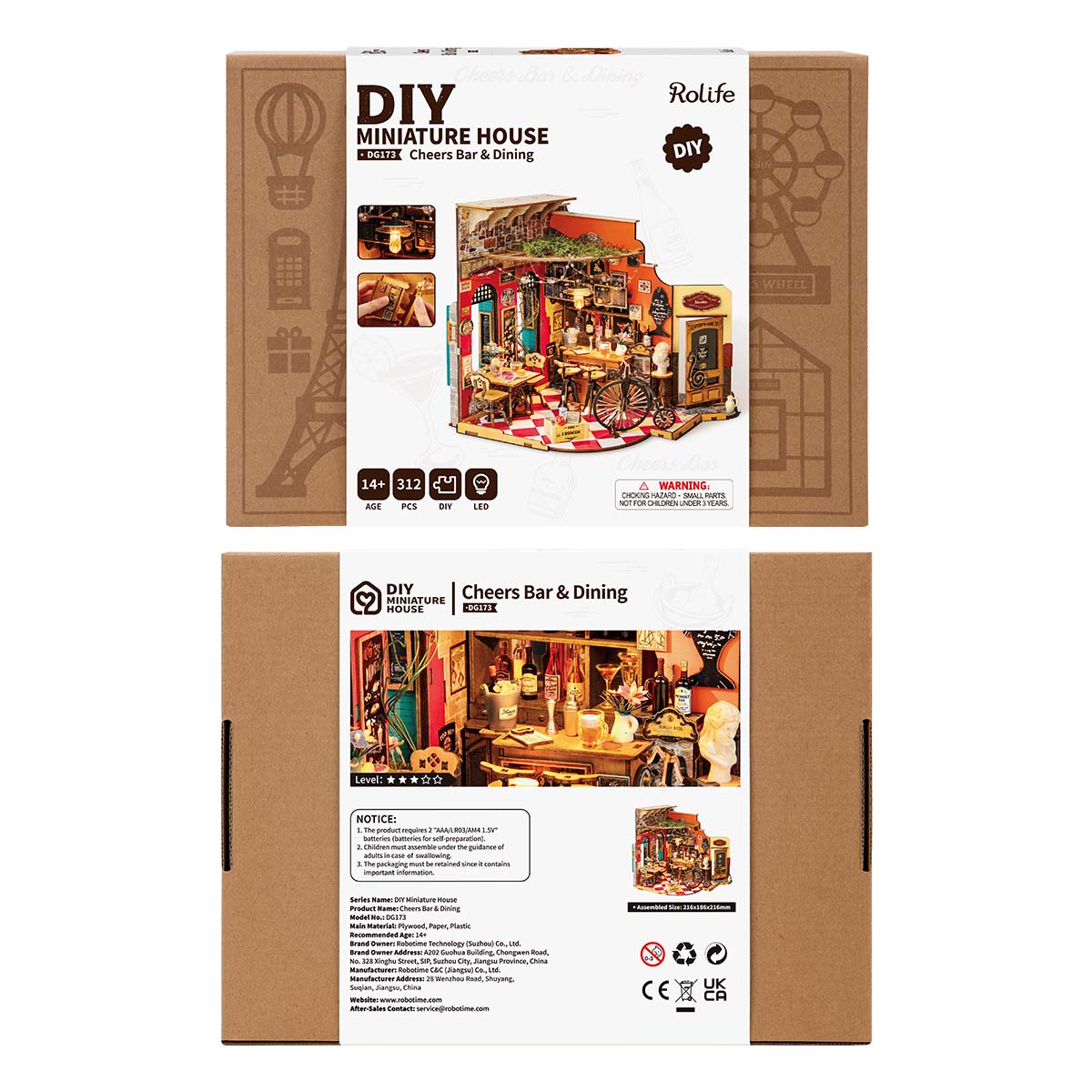 Cheers Bar & Dining Miniature House Kit official detail view 8