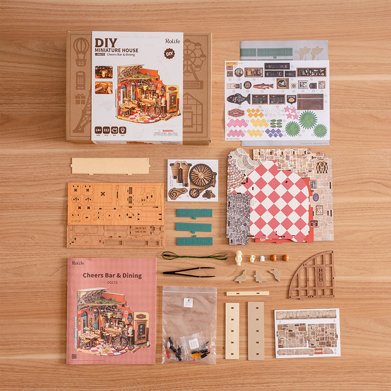 Cheers Bar & Dining Miniature House Kit official detail view 3