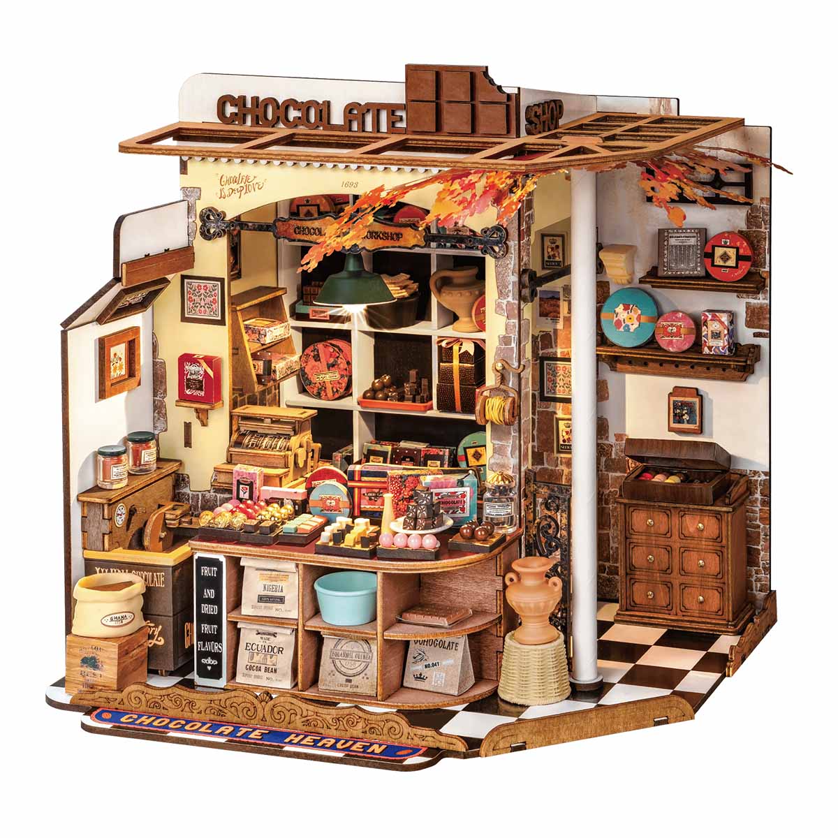 Henry's Chocolate Miniature House Kit completed product view