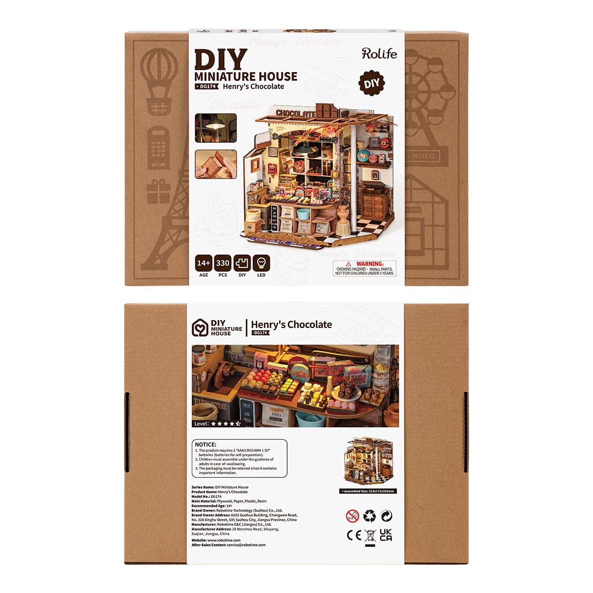 Henry's Chocolate Miniature House Kit official detail view 8