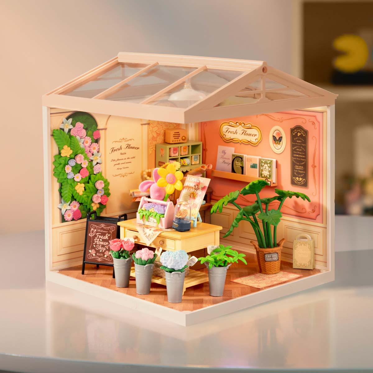 Fresh Flower Shop Miniature Kit completed product view