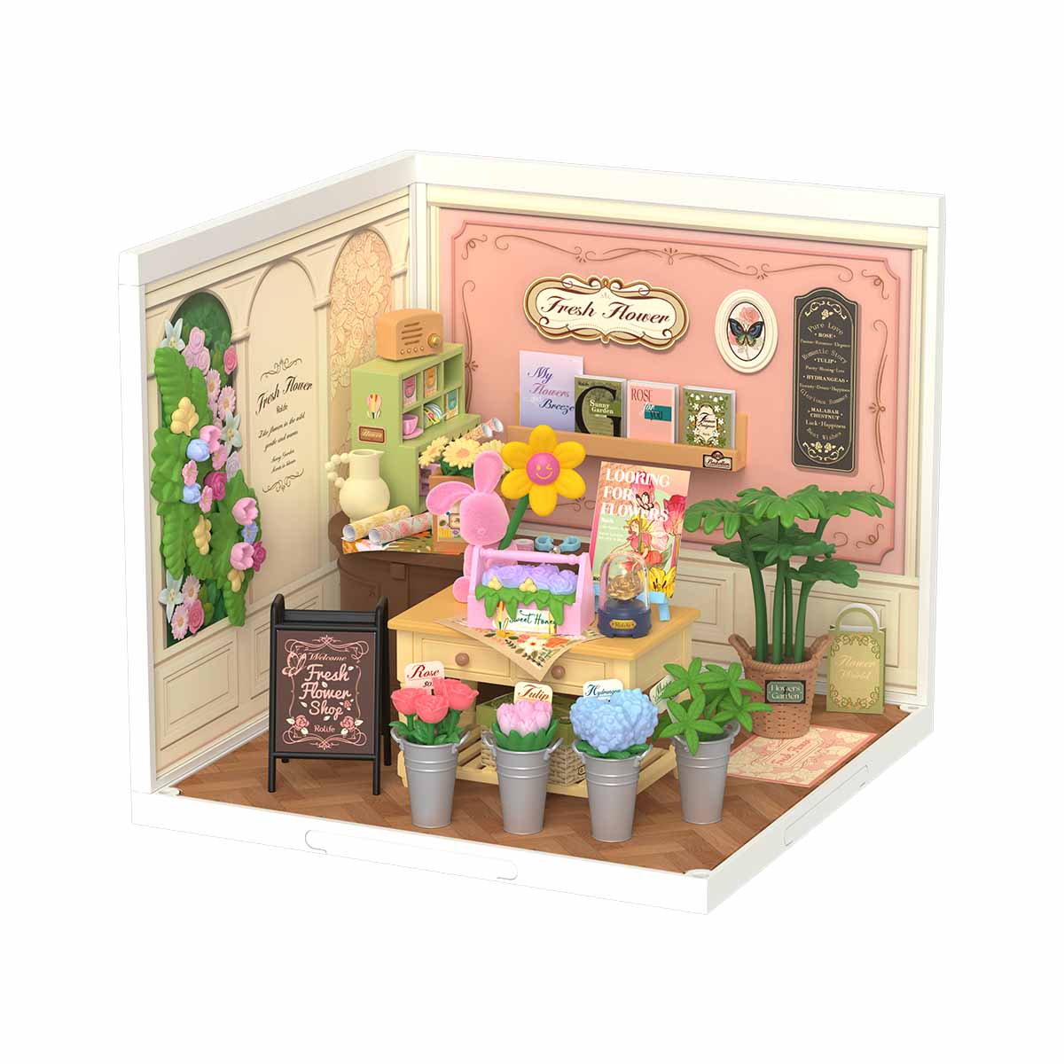 Fresh Flower Shop Miniature Kit official product view 2