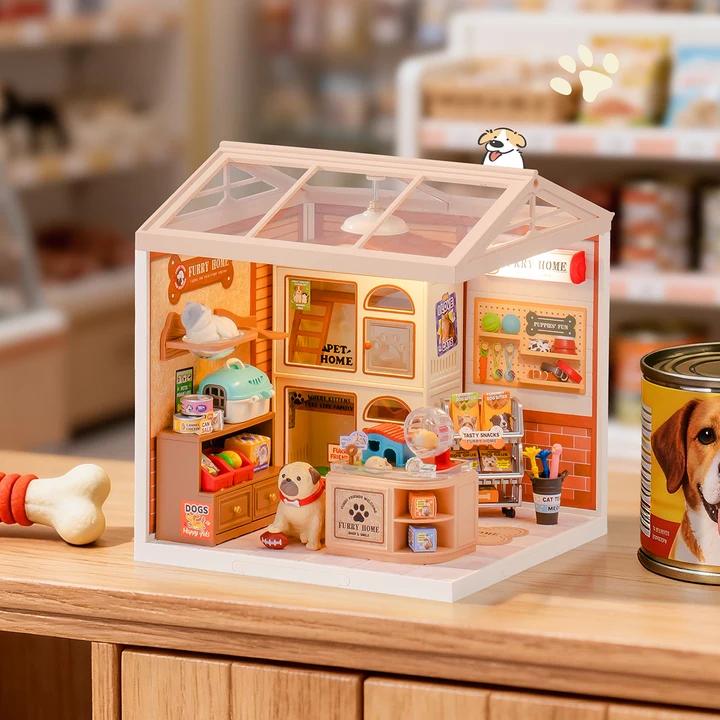 Furry Friends' Home Miniature Kit completed product view