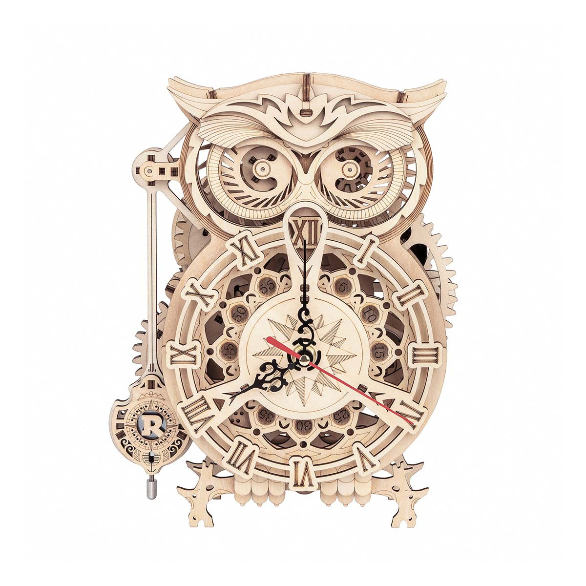 ROKR Owl Clock Model Kit official product view 2