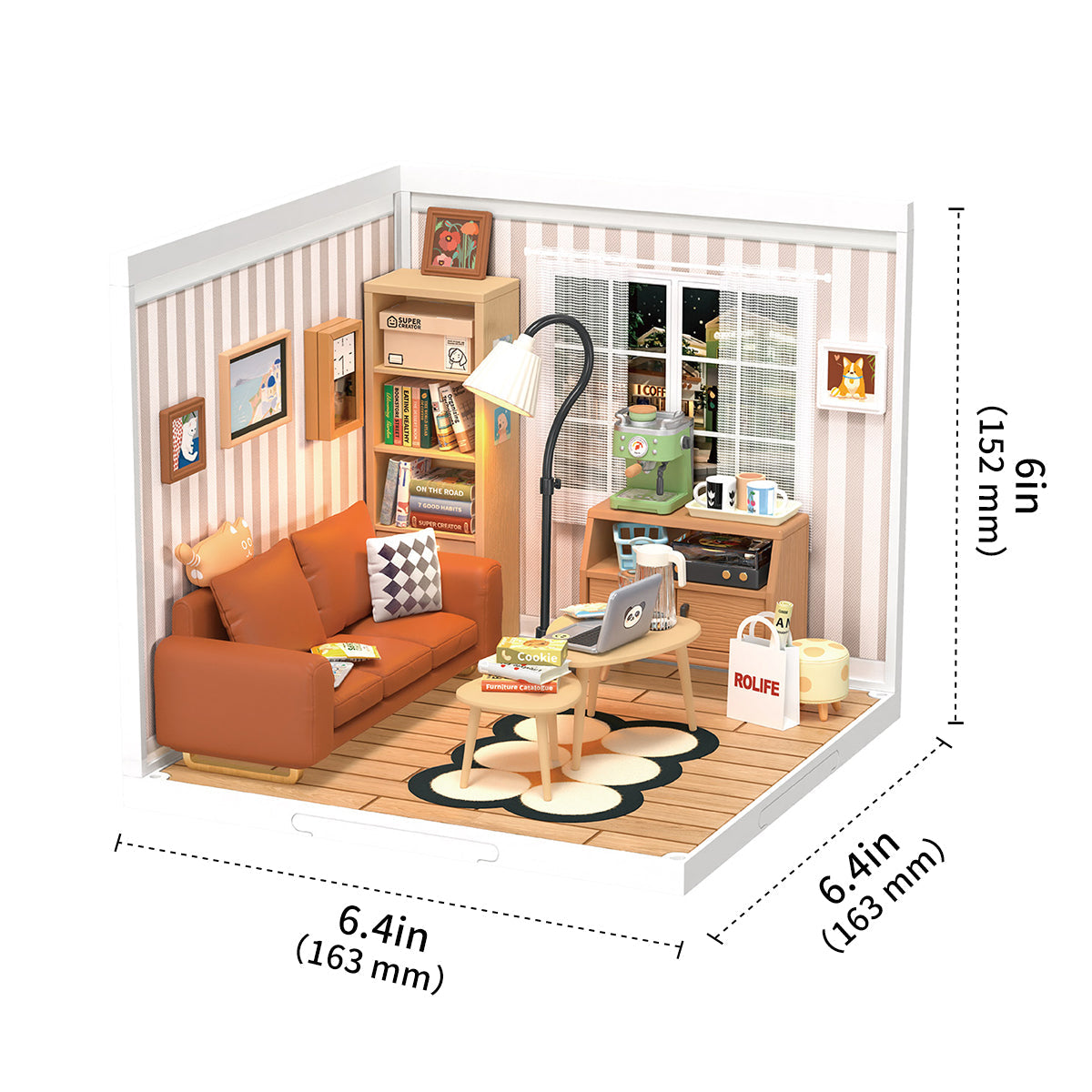 Cozy Living Lounge Miniature Kit official product view 7