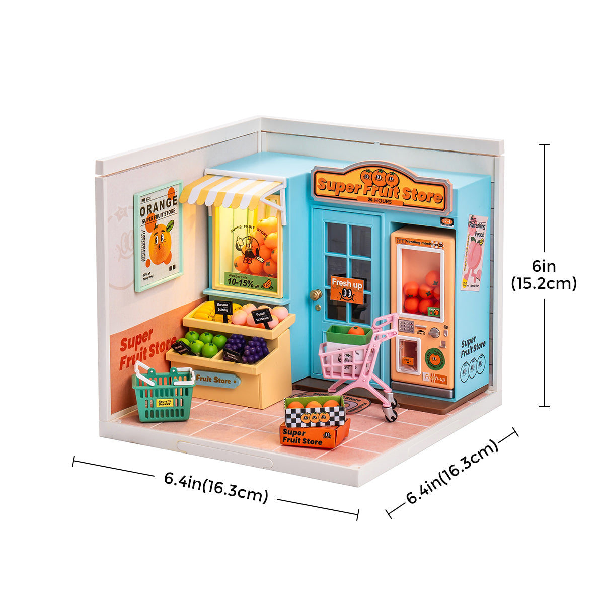 Super fruit shop Miniature Kit official product view 5