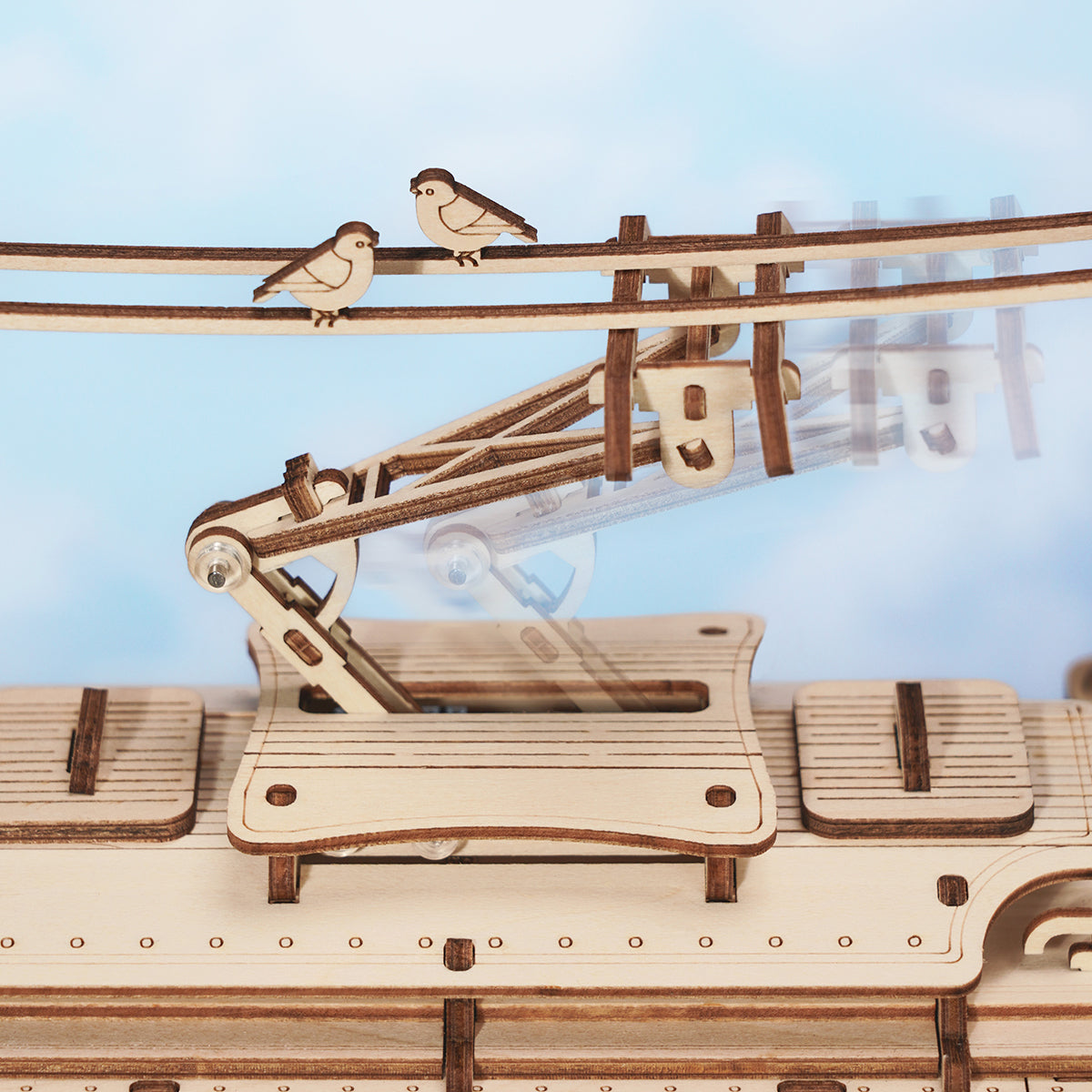 ROKR classic city Tram Model Kit official product view 6