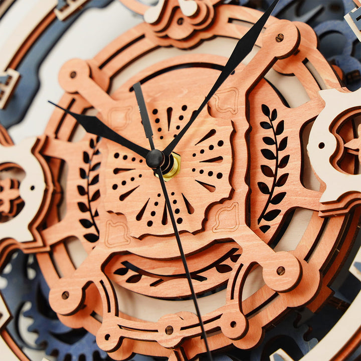 ROKR Romantic Note Wall Clock Kit completed product view