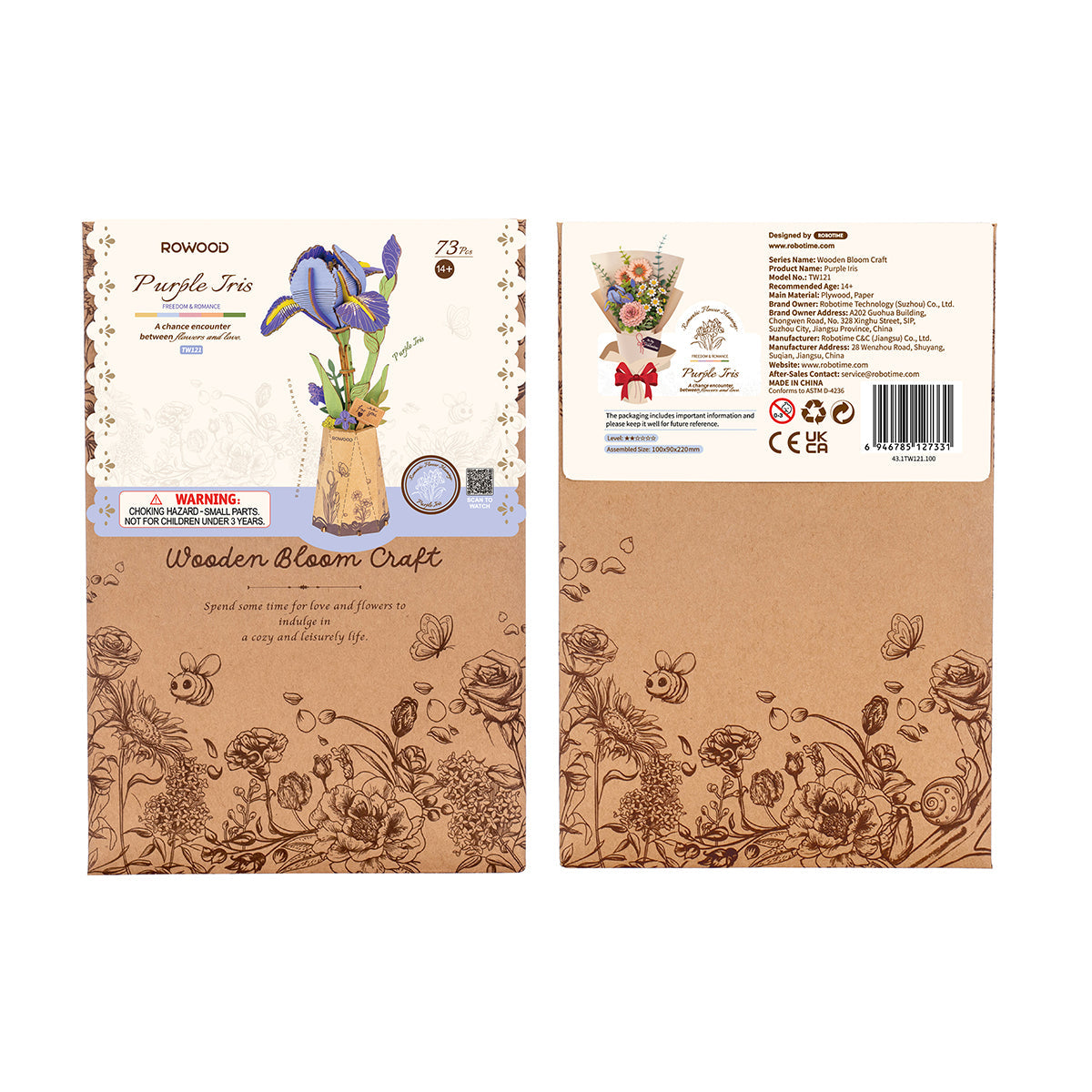 Rowood Purple Iris Creative Kit official product view 5