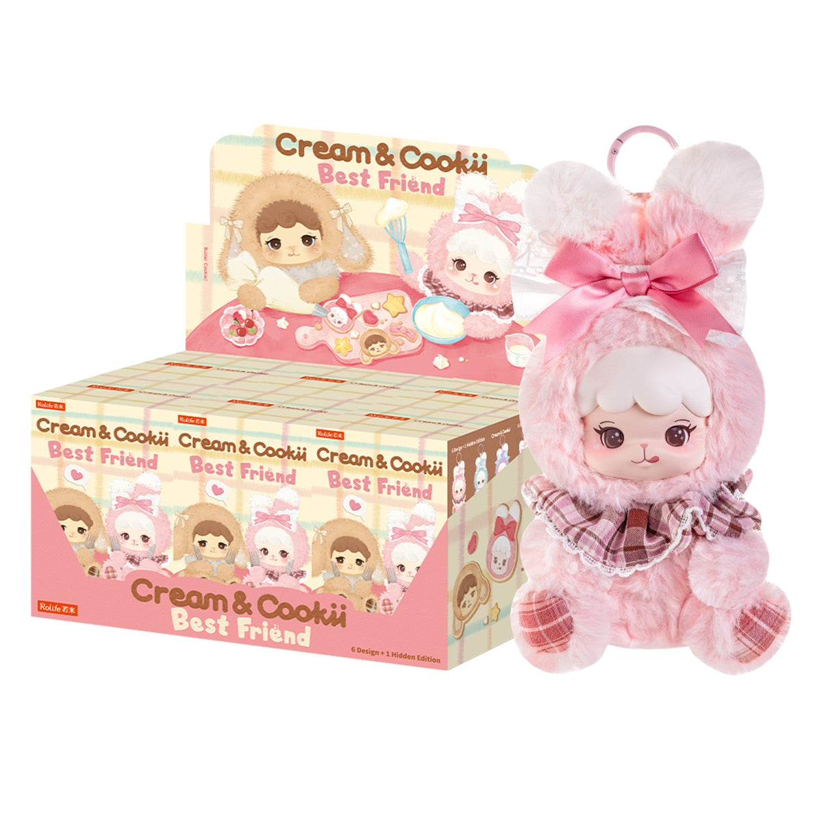 Rolife Cream Bunny & Cookii Bunny- Best Friend Plush Pendant official product view 2