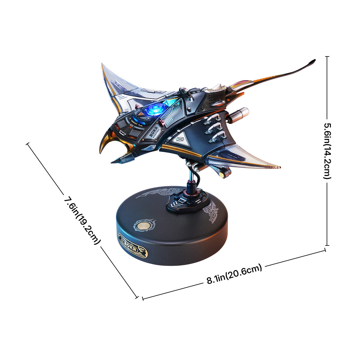 ROKR Manta Ray Mechanical Model Kit official detail view 8