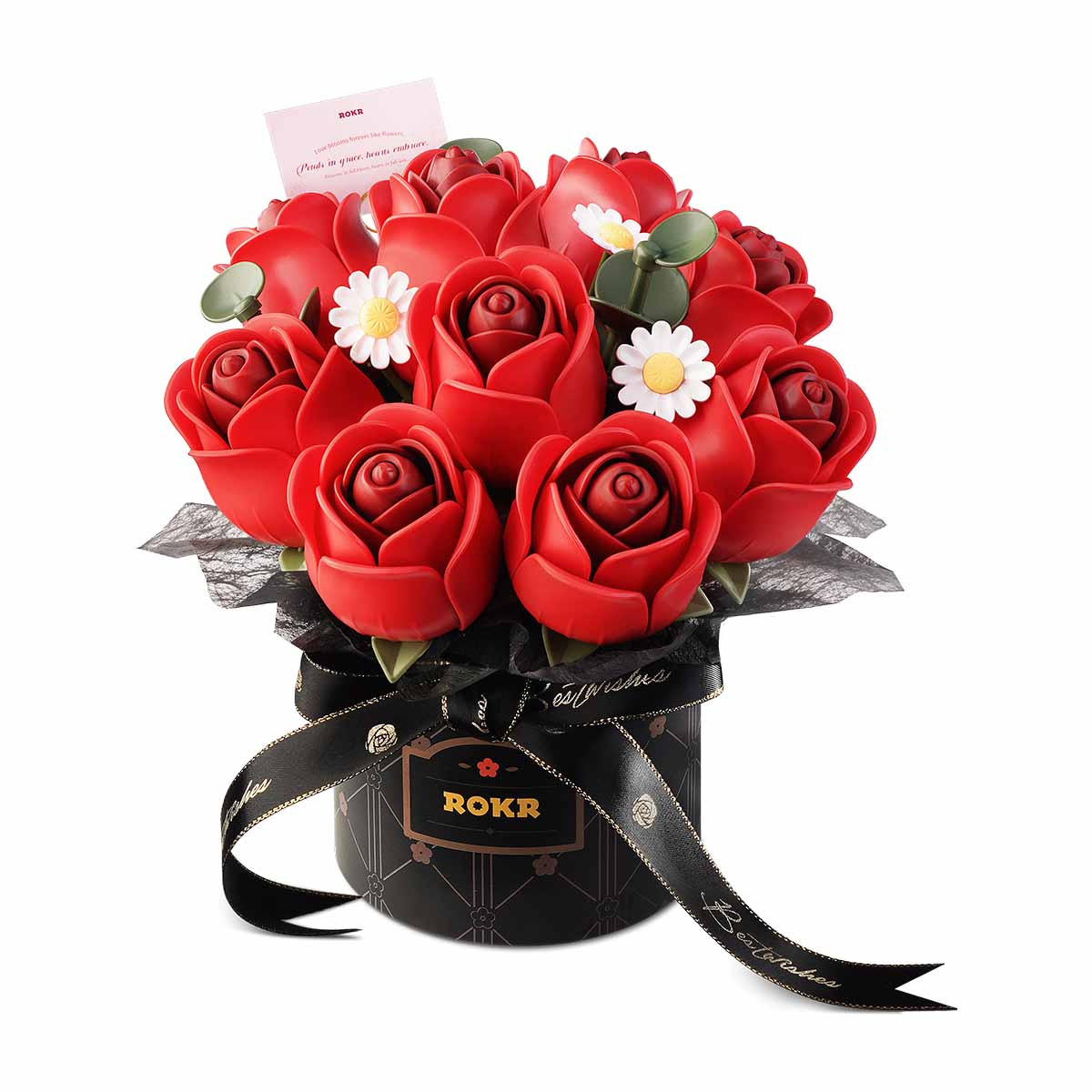ROKR Red Rose Bouquet Kit completed product view