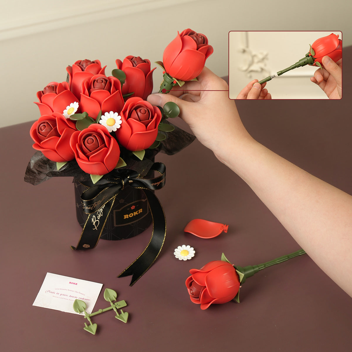ROKR Red Rose Bouquet Kit official detail view 4
