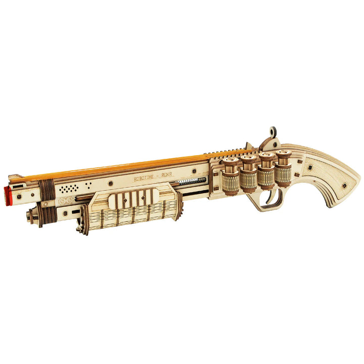 ROKR Terminator M870 Wooden Model Kit official product view 2