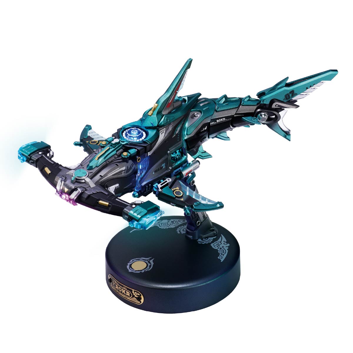 ROKR Hammerhead Shark Mechanical Model Kit completed product view