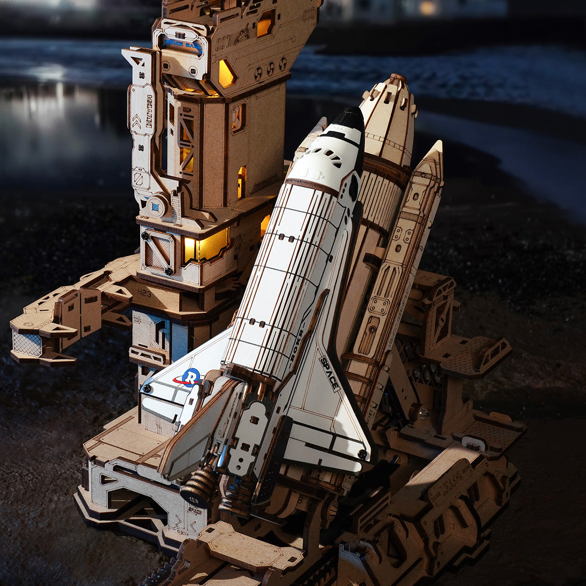 ROKR Space Shuttle Mechanical Model Kit official detail view 4