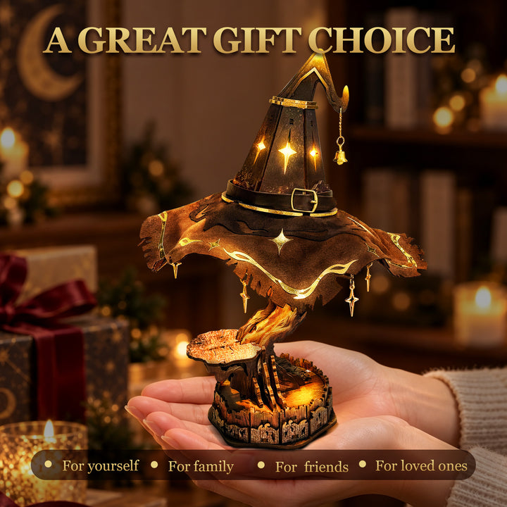 Brighten Glow DIY Wizard Hat Lamp shown as a gift