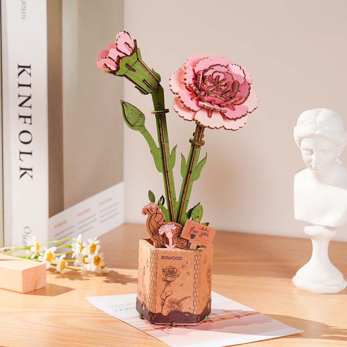 Rowood Pink Carnation Creative Kit official product view 4