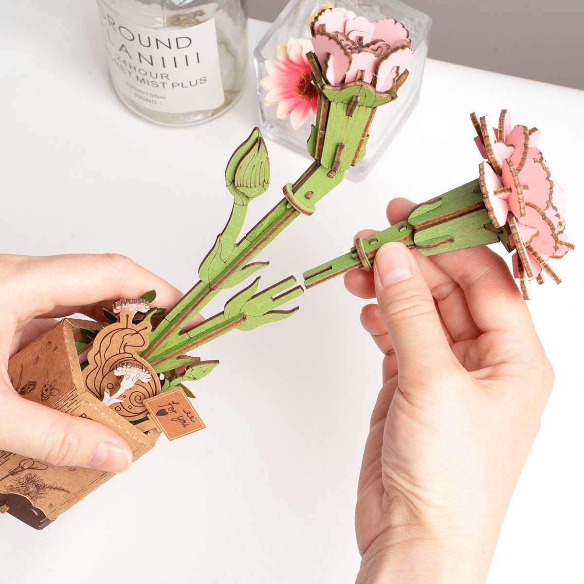 Rowood Pink Carnation Creative Kit official product view 5